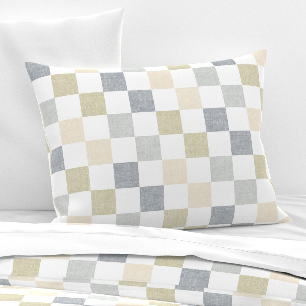Multicolor checkerboard Pillow Sham