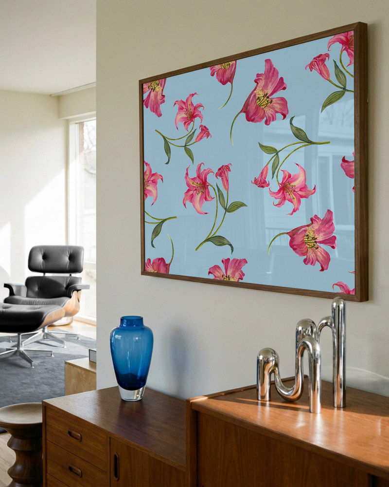 Living Rooom Eames Chair Blue Details