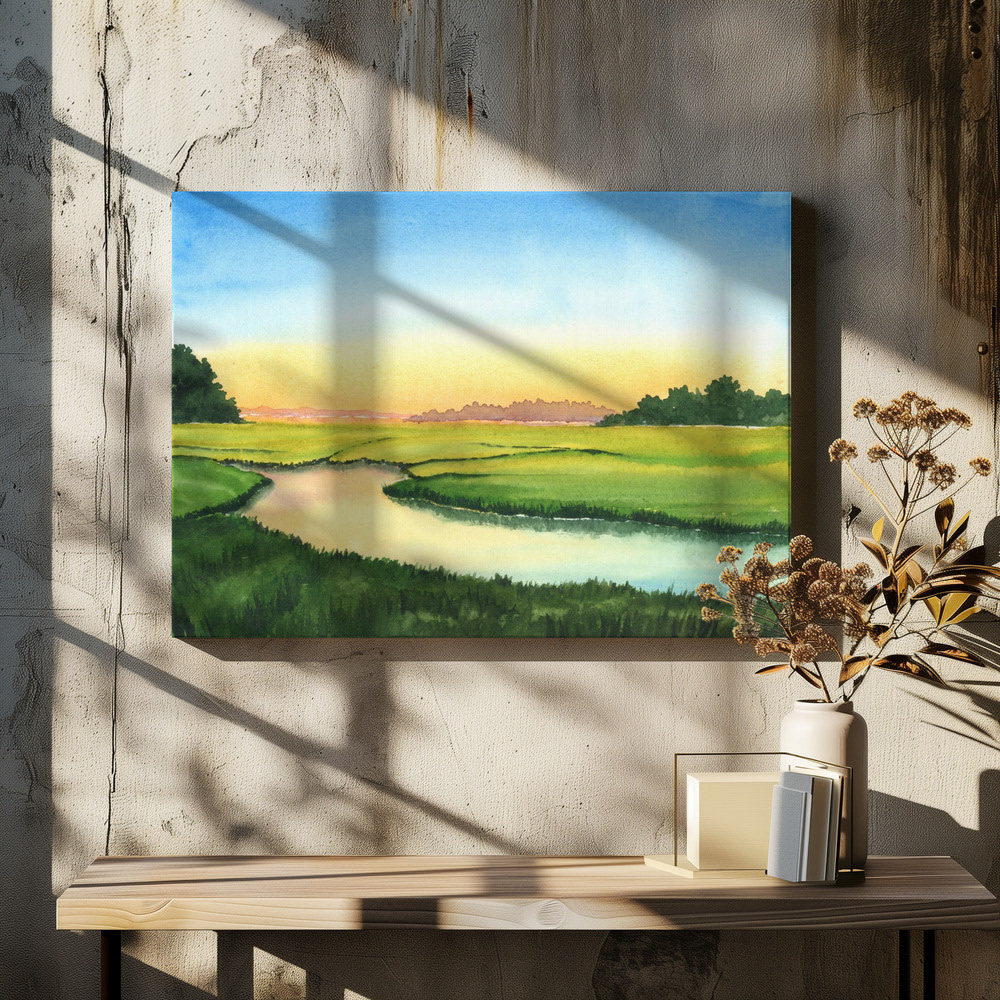 Golden Hour at the Meadow’s Edge