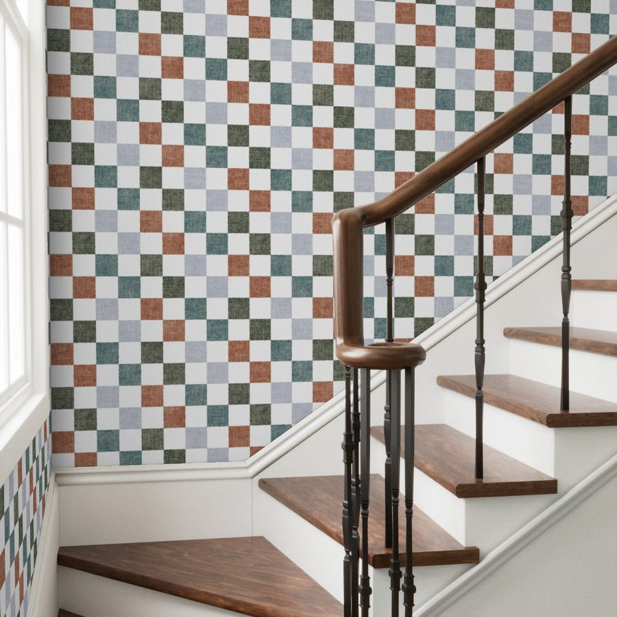 Winter Quilt Patchwork Wallpaper