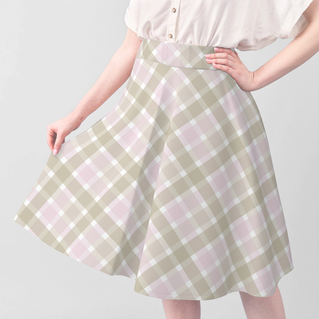 Gingham Diagonal Plaid Fabric