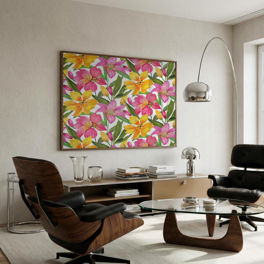 Bold Florals Garden of Radiant Lilies