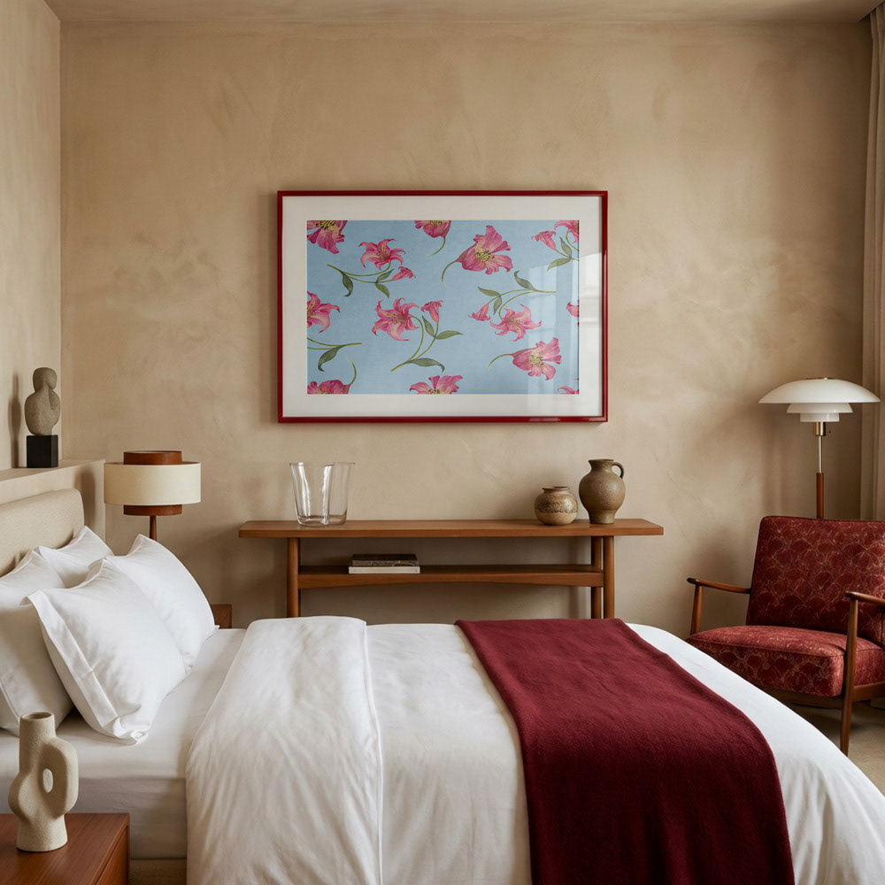 Pictufy Red Hotel Room Matt 2x3 M Portrait