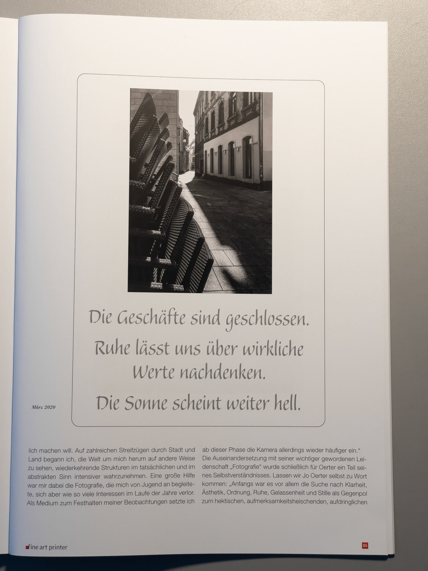 9-seitiger Artikel über die Haikuserie