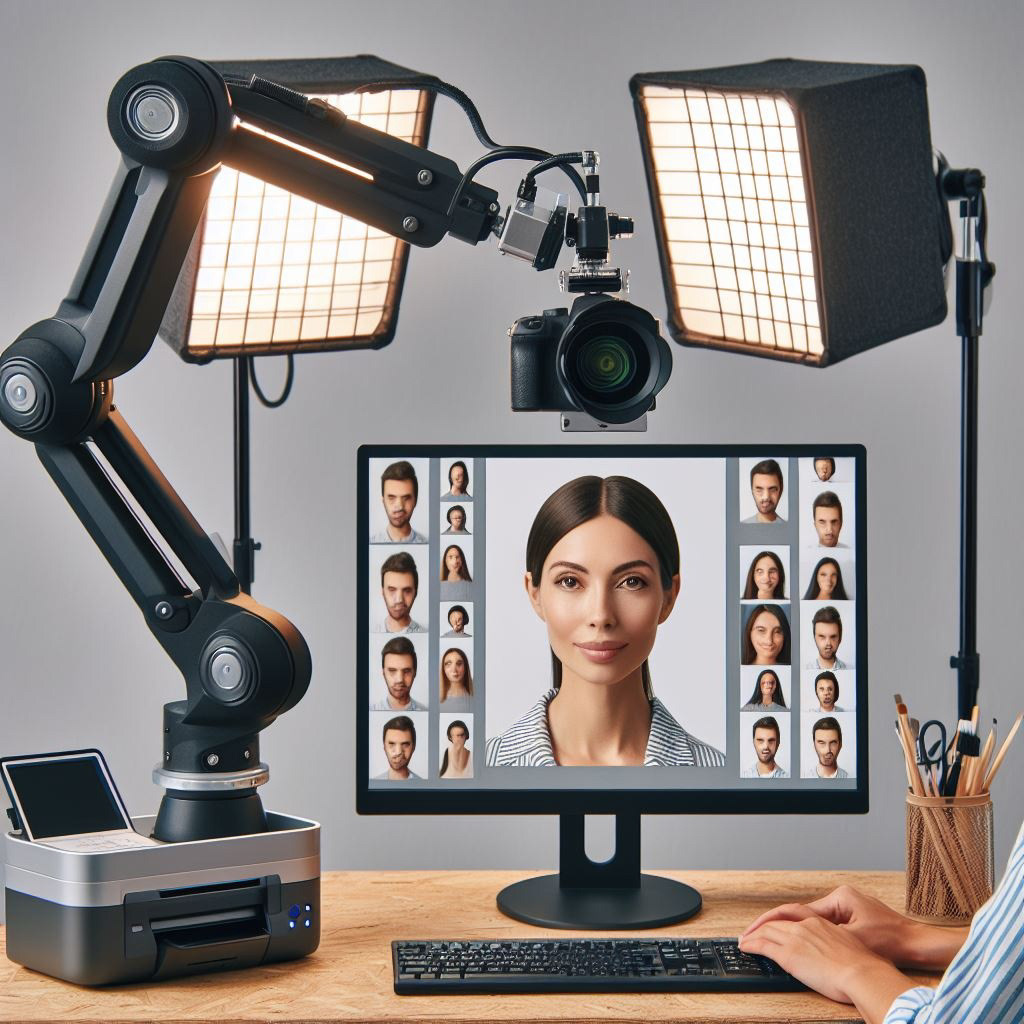 Table top robot photographer