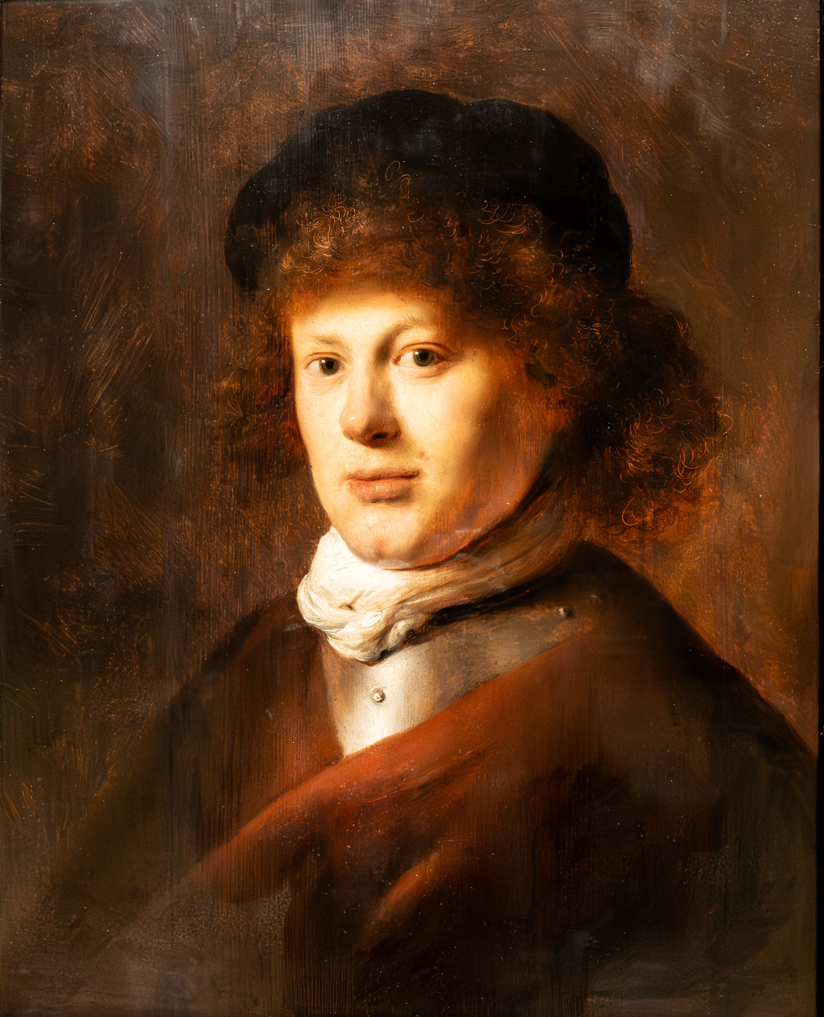Portrait of Rembrandt by Jan Lievens, 1628. Taken at the Rijksmuseum, Amsterdam