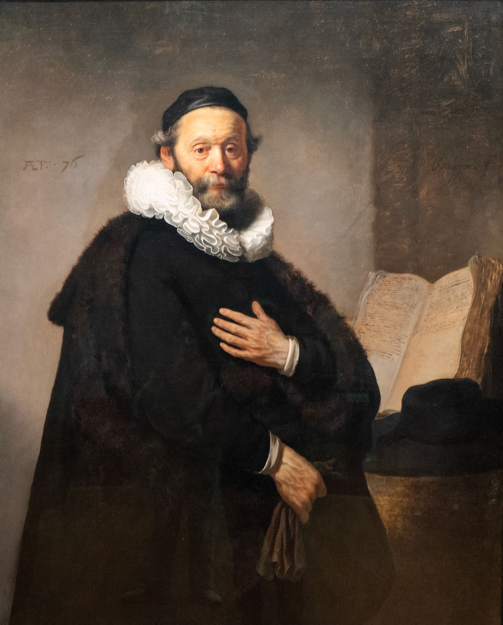 Portrait of Johannes Wtenbogaert, 1633 by Rembrandt. Taken at the Rijksmuseum, Amsterdam