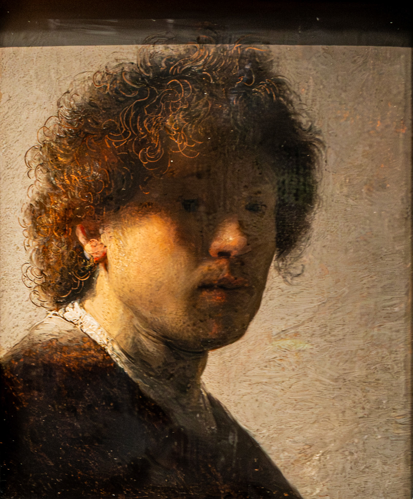Self-Portrait by Rembrandt, 1628. Taken at the Rijksmuseum, Amsterdam