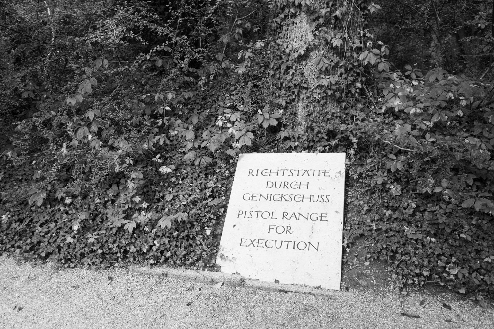 Behind the crematorium was a place for executions.