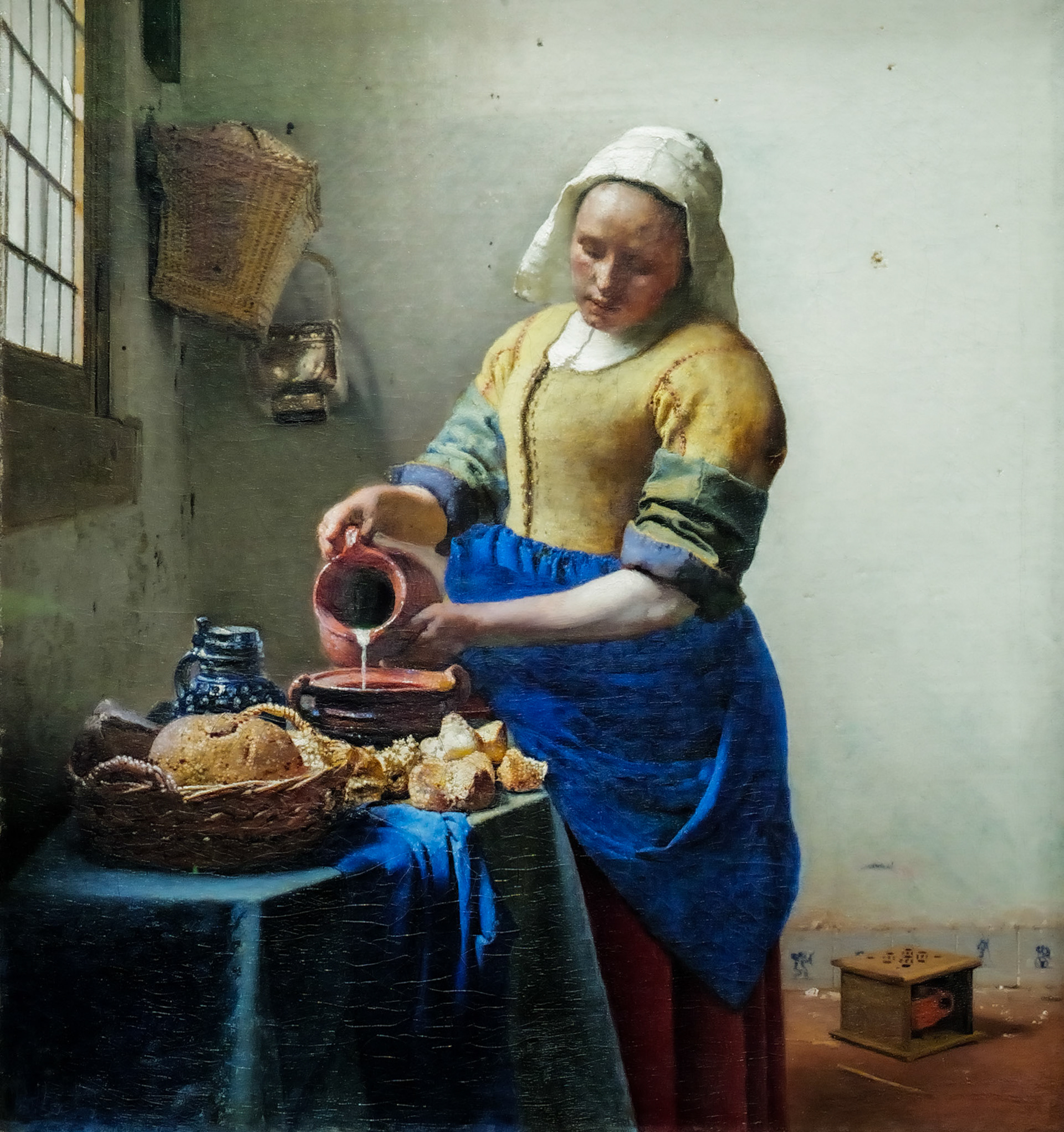 The Milkmaid by Johannes Vermeer, 1660. Taken at the Rijksmuseum, Amnsterdam