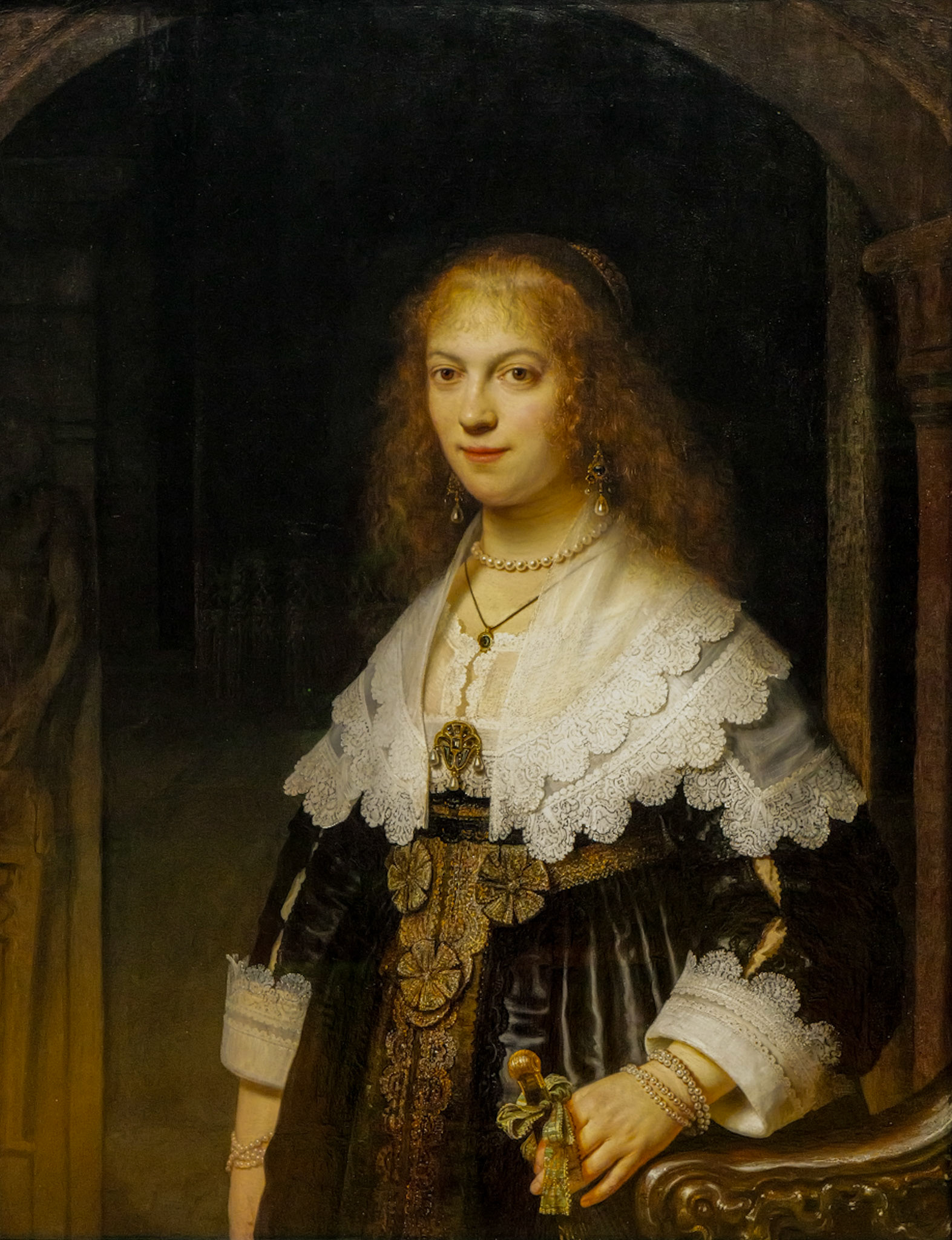 Portrait of a Woman, 1639 by Rembrandt. Taken at the Rijksmuseum, Amsterdam