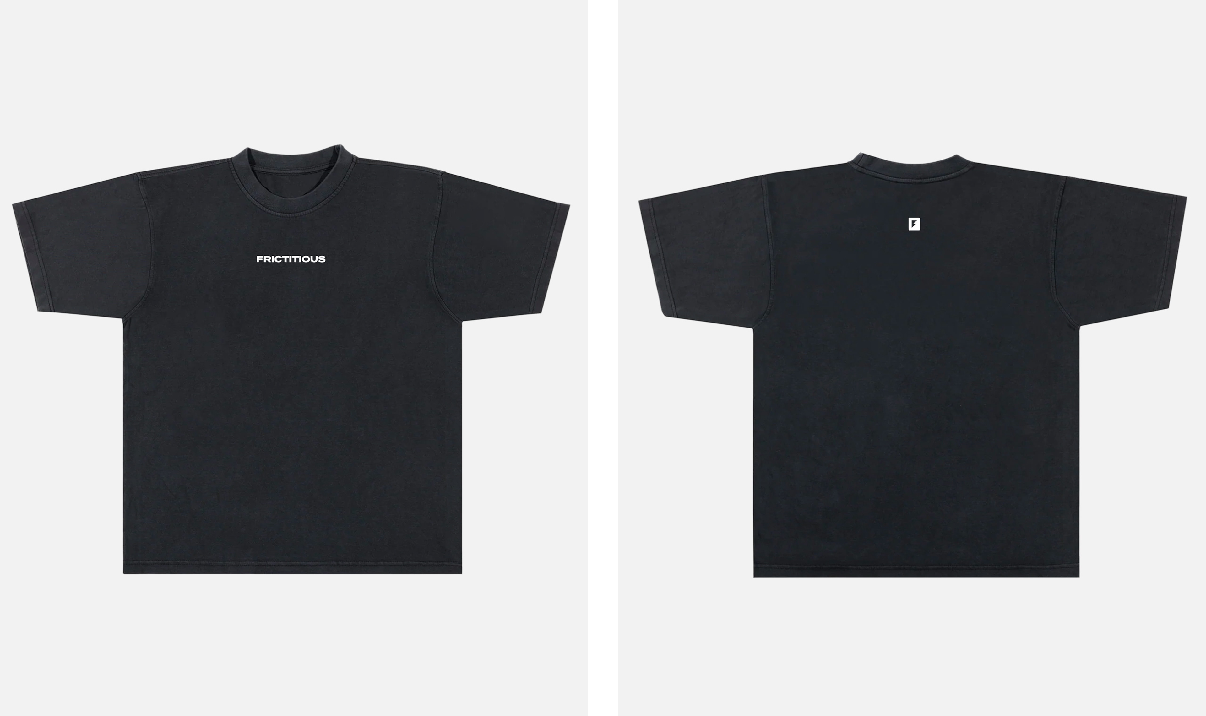 Frictitious logo tee shirts