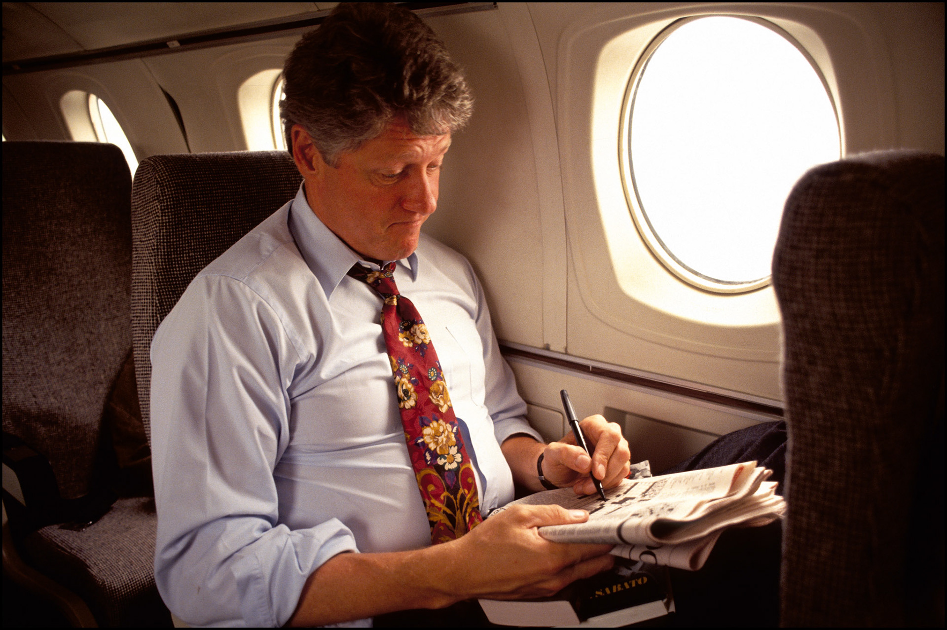 Bill Clnton campaigning in Iowa