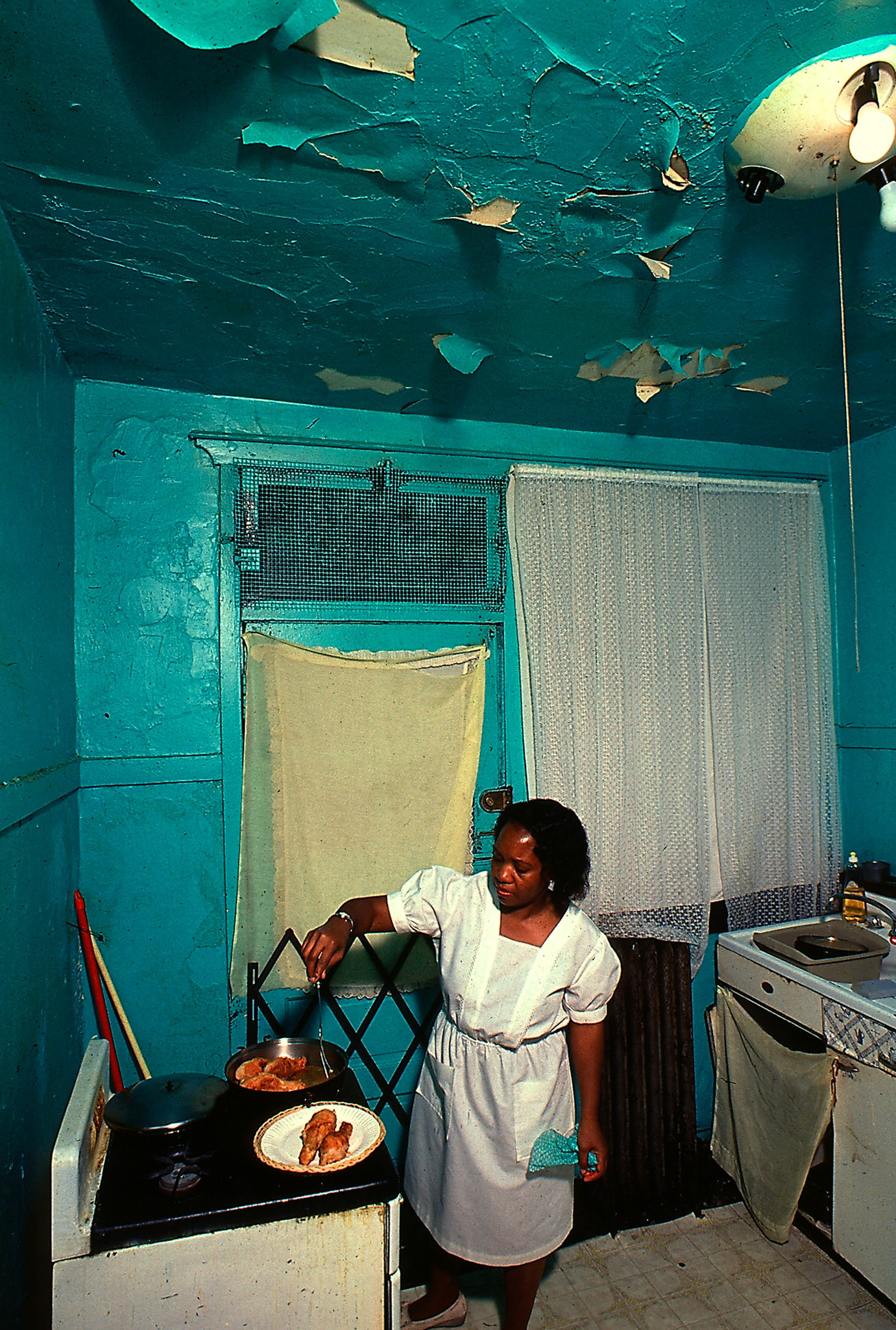 Minimum wage worker at home