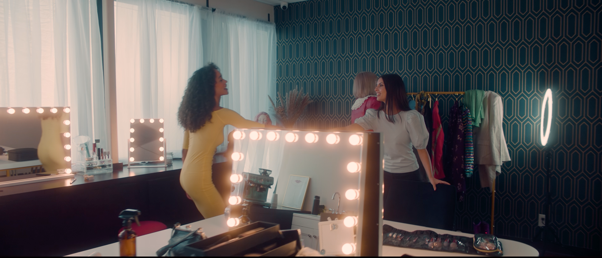 Production Design for One Stop Talents Commercial - Glam Room
