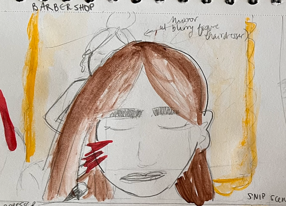 SNIP storyboarding by Amanda Salisbery