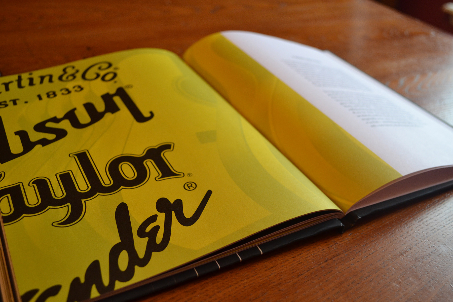 Design of Sound book inside spread