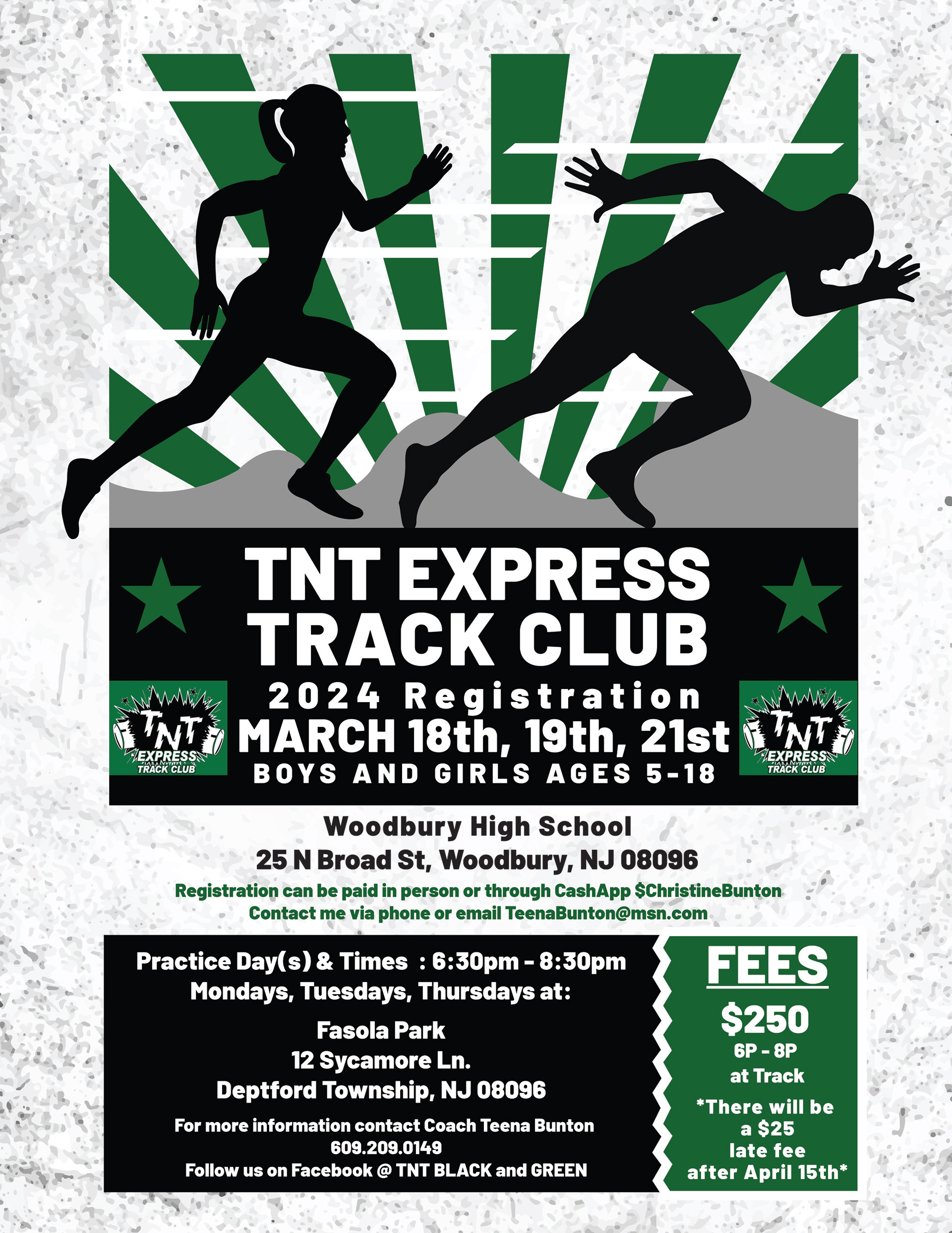 Flyer for Track Club