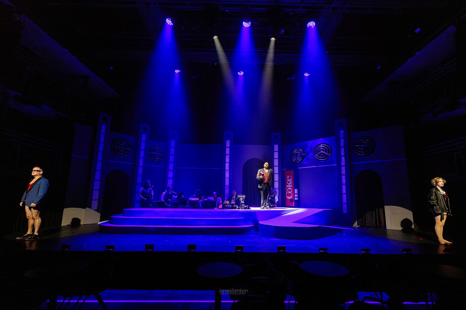 Jobsite Theater’s actors preforming Rocky Horror Show @ Straz Center for Preforming Arts in Tampa, FL on Tue, 9 Jul 2024