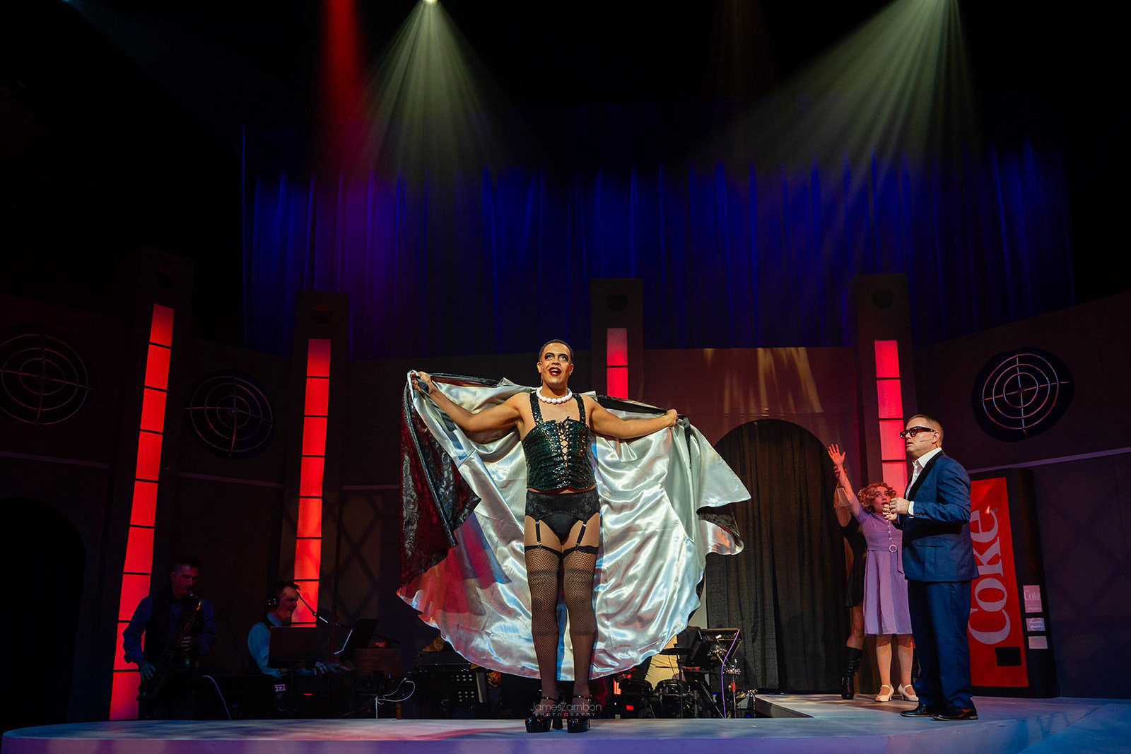 Jobsite Theater’s actors preforming Rocky Horror Show @ Straz Center for Preforming Arts in Tampa, FL on Tue, 9 Jul 2024