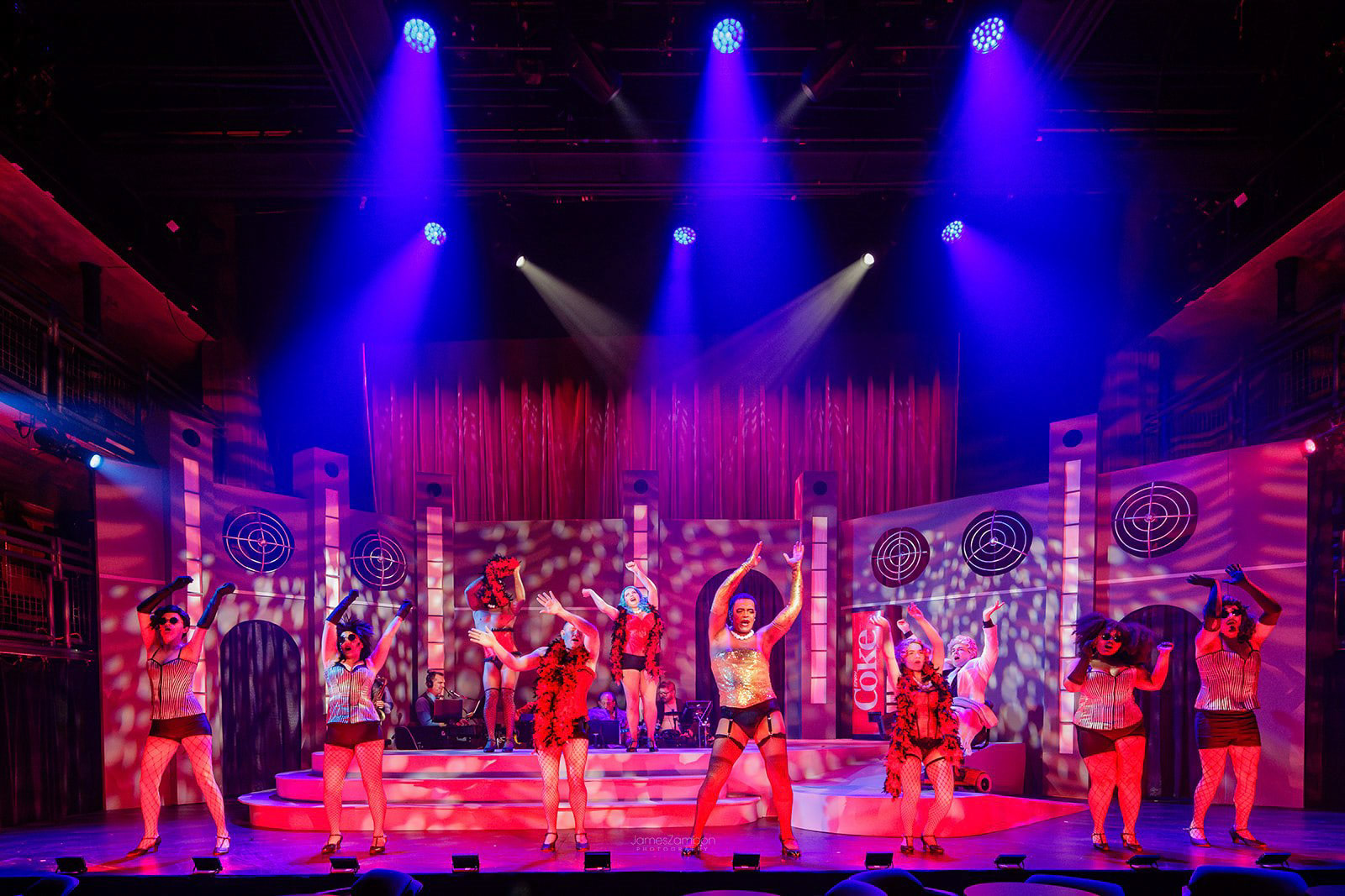 Jobsite Theater’s actors preforming Rocky Horror Show @ Straz Center for Preforming Arts in Tampa, FL on Tue, 9 Jul 2024