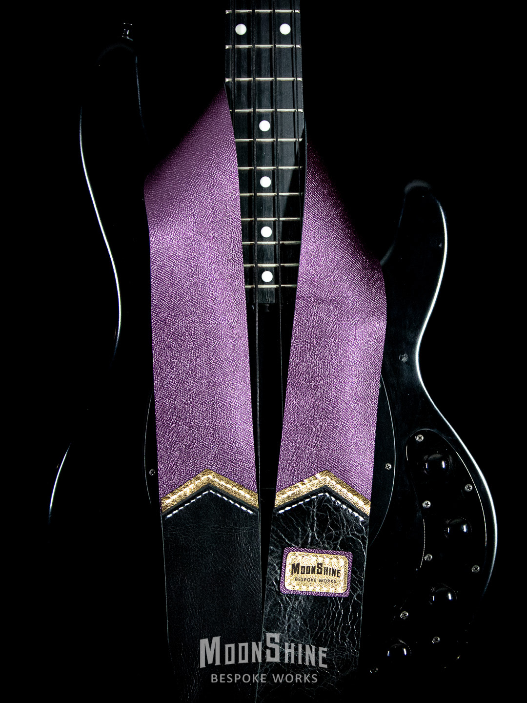 Black/Purple Saffiano
