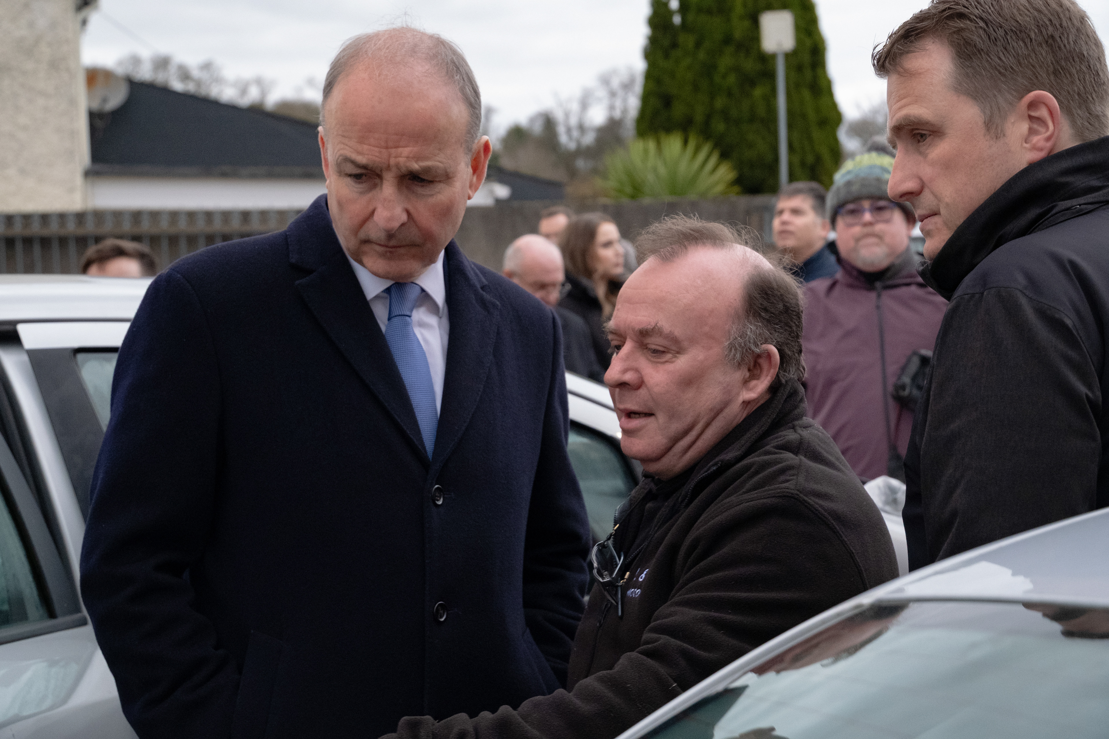 Taoiseach MICHEAL MARTIN (left), Minister JAMES BROWNE (right) @Enniscorthy © All rights reserved, Annabelle Hamil 2026