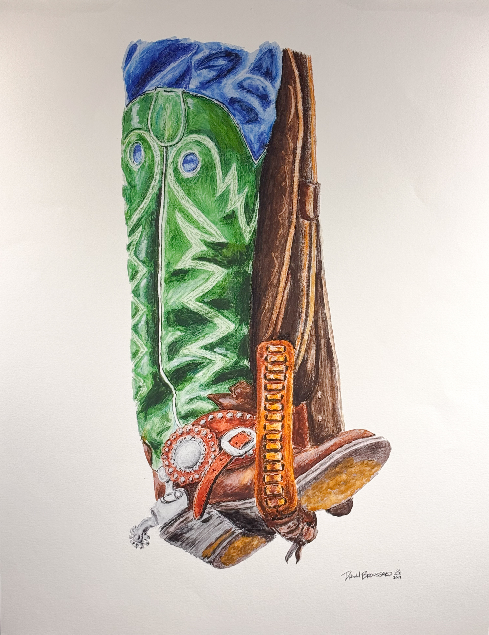 Cowboy Boot 14"x18"
