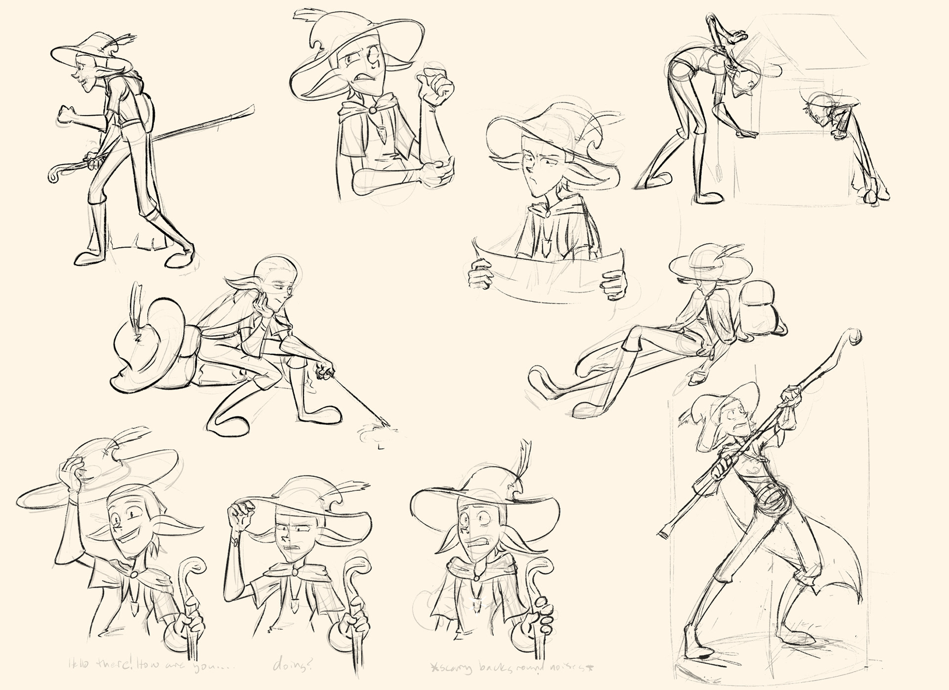 Various personality sketches