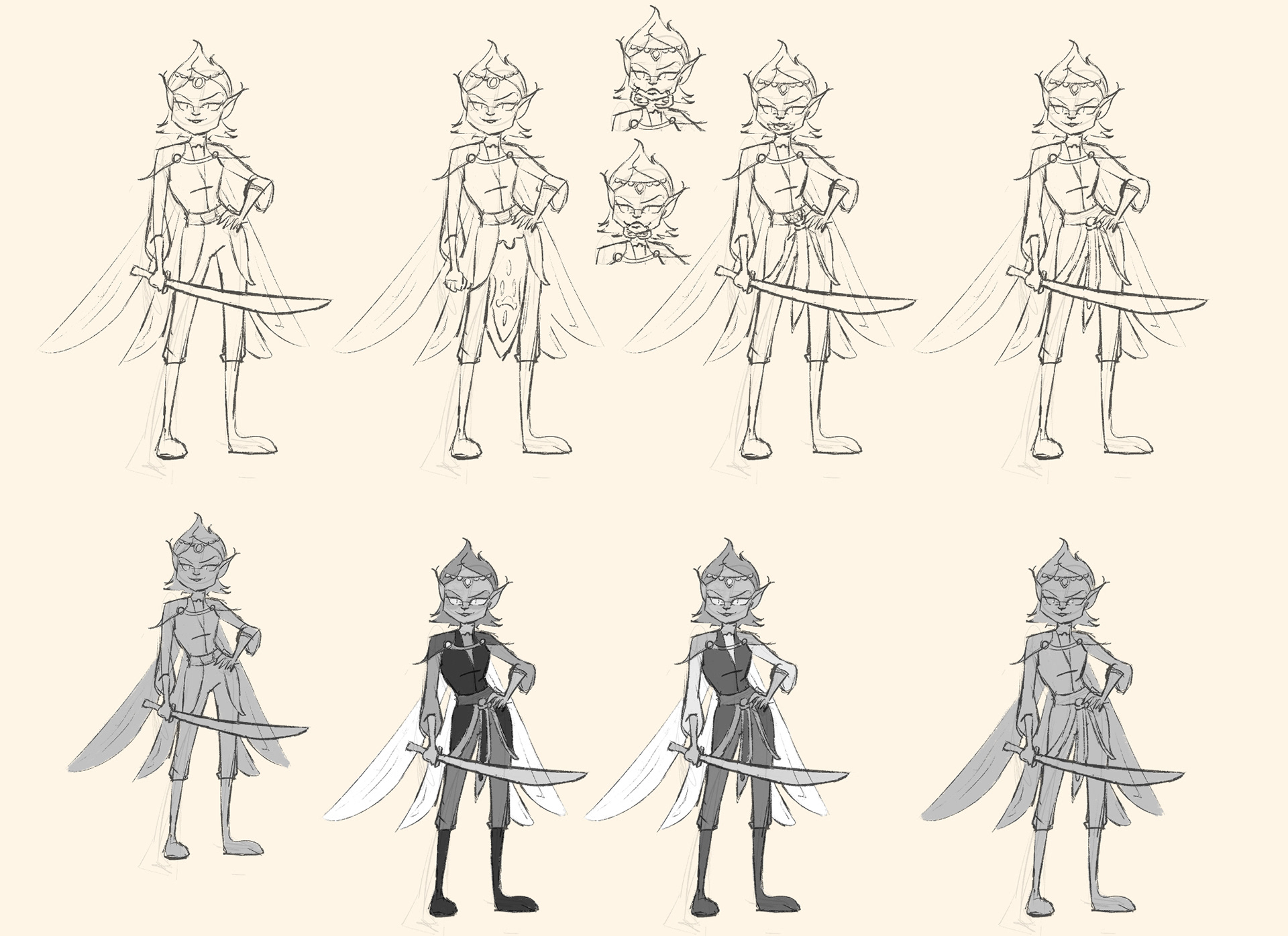 Outfit and possible mandible design exploration