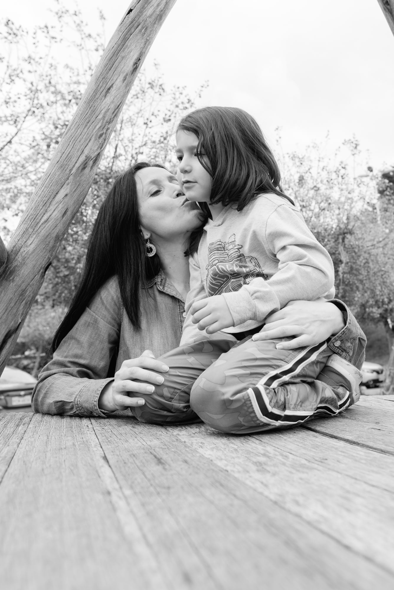 Andrea y Jeremías en el parque