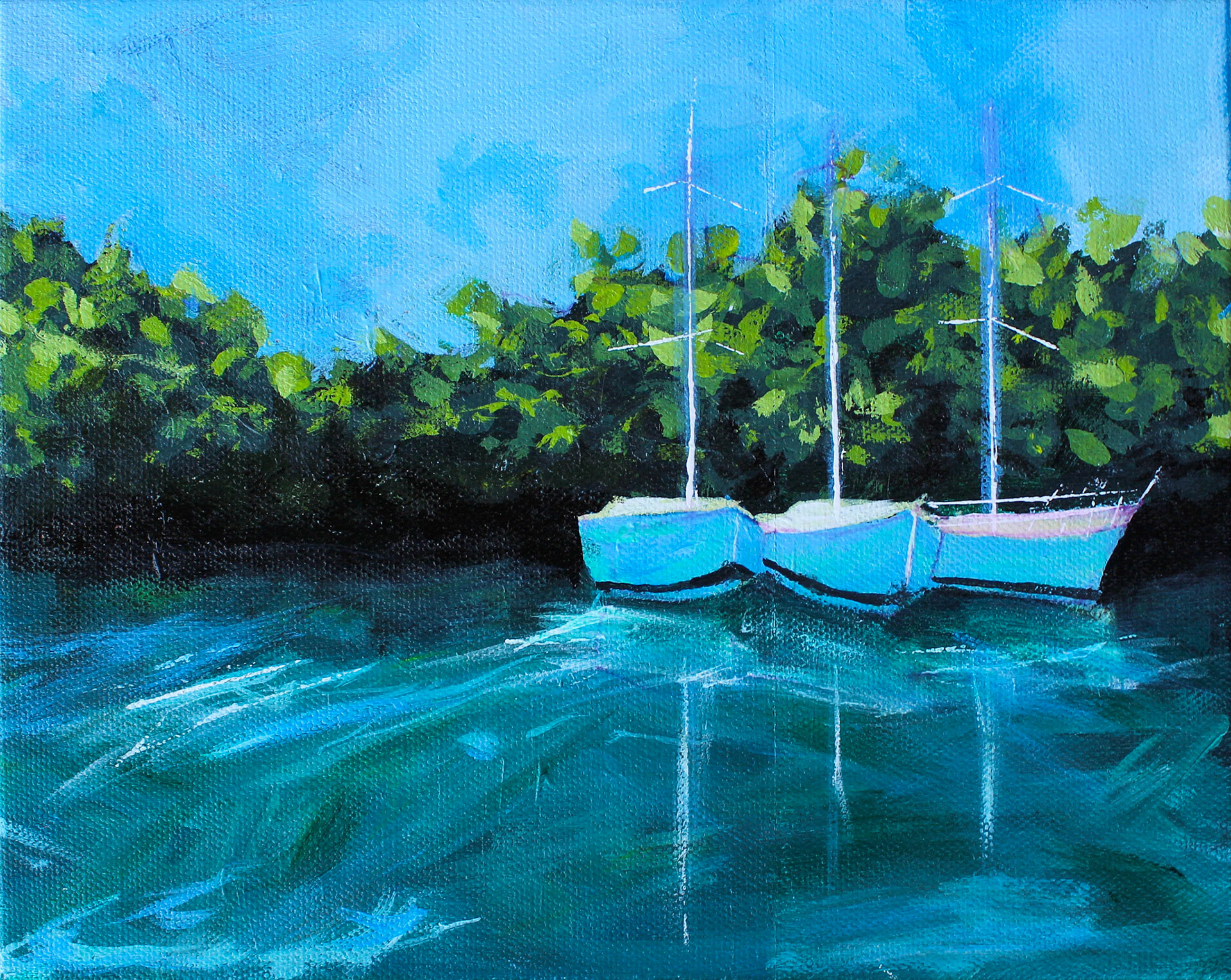 Boats 8"x 10"