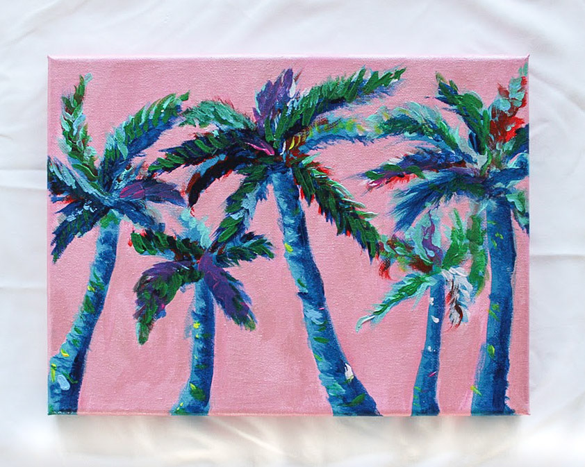 Colorful Palms 9"X12"