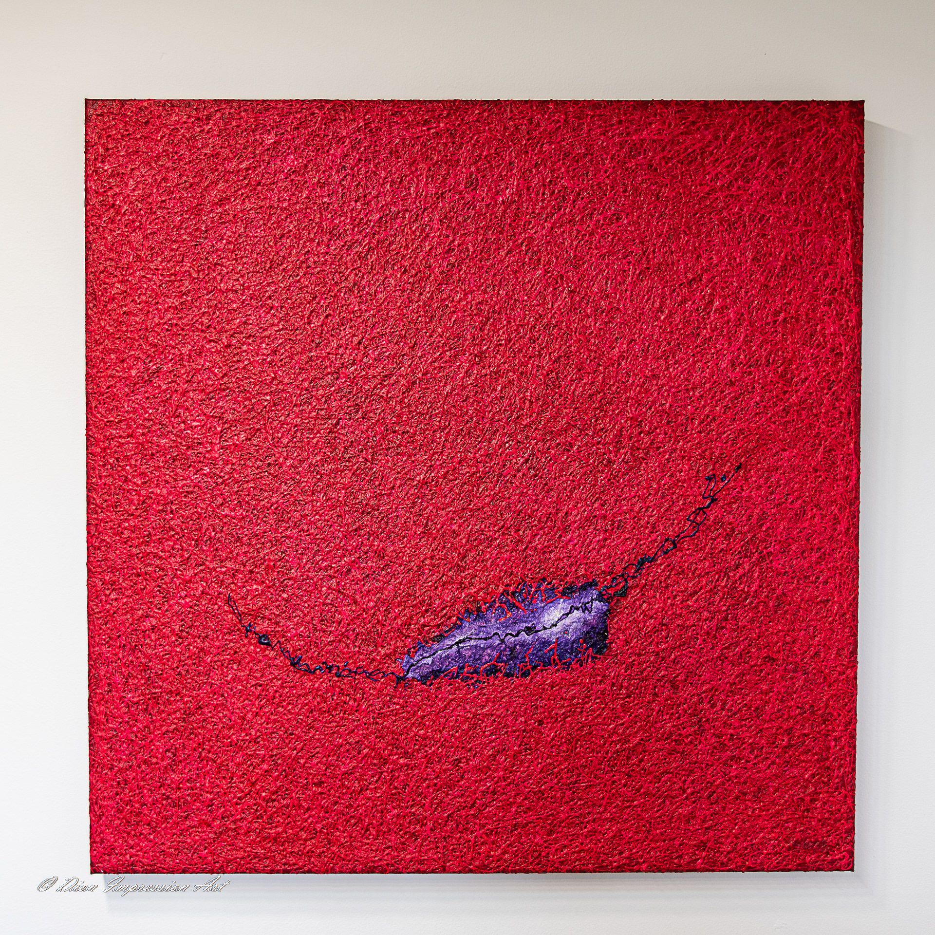 Energetisch gevoel 100x100cm acryl op doek