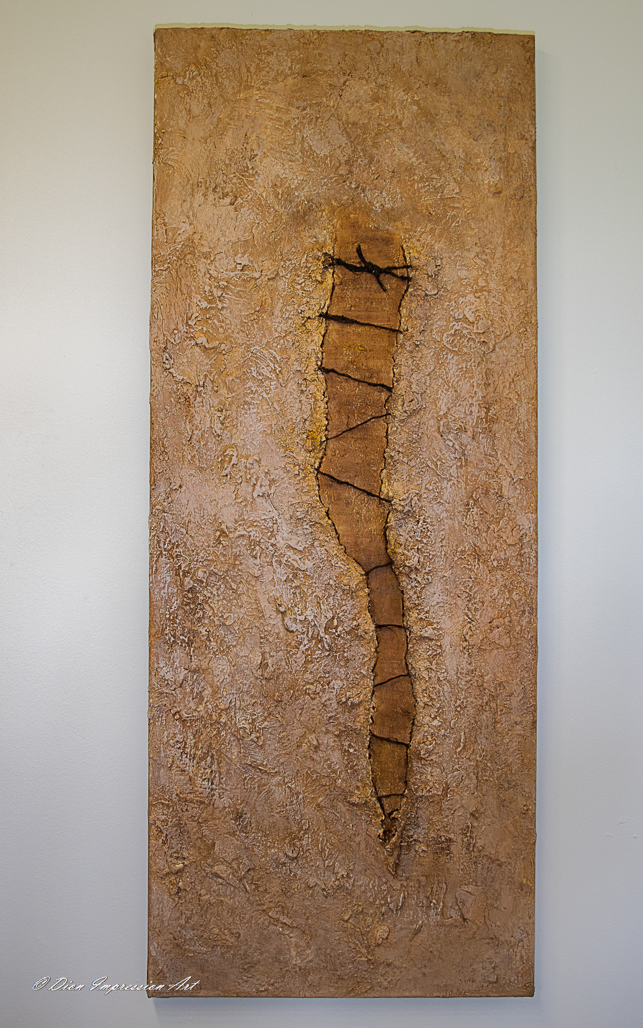 Urne 55x140cm acryl op doek