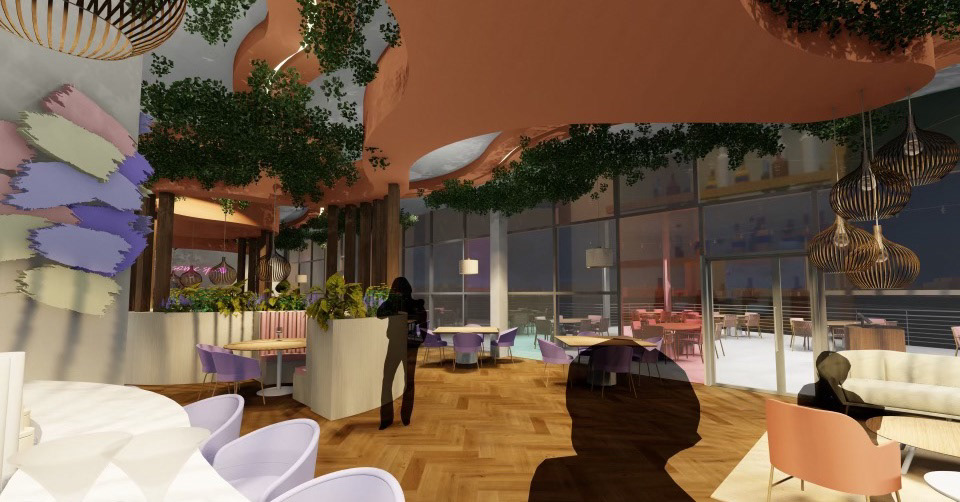 View from the bar