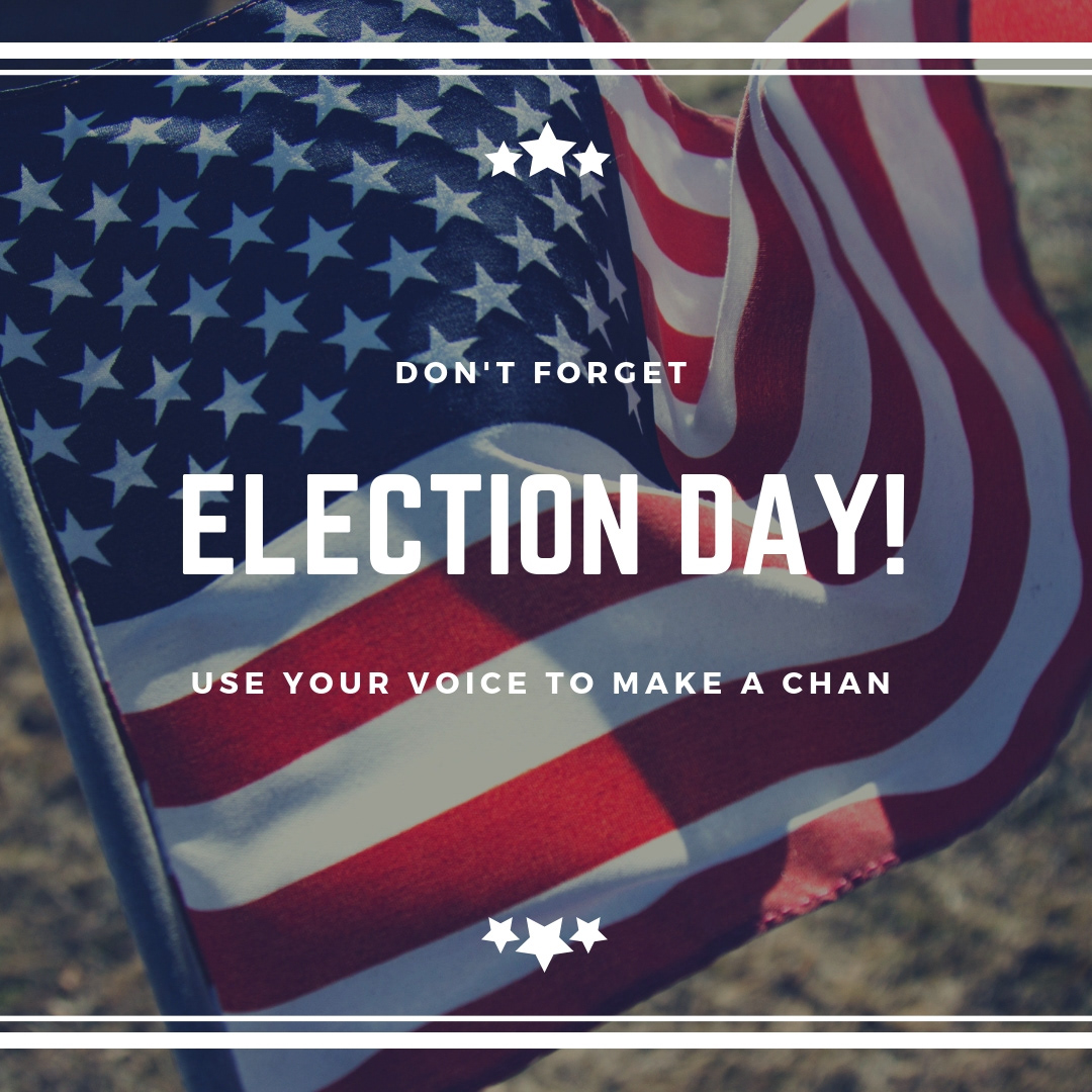 Graphic I made to encourage people to vote.