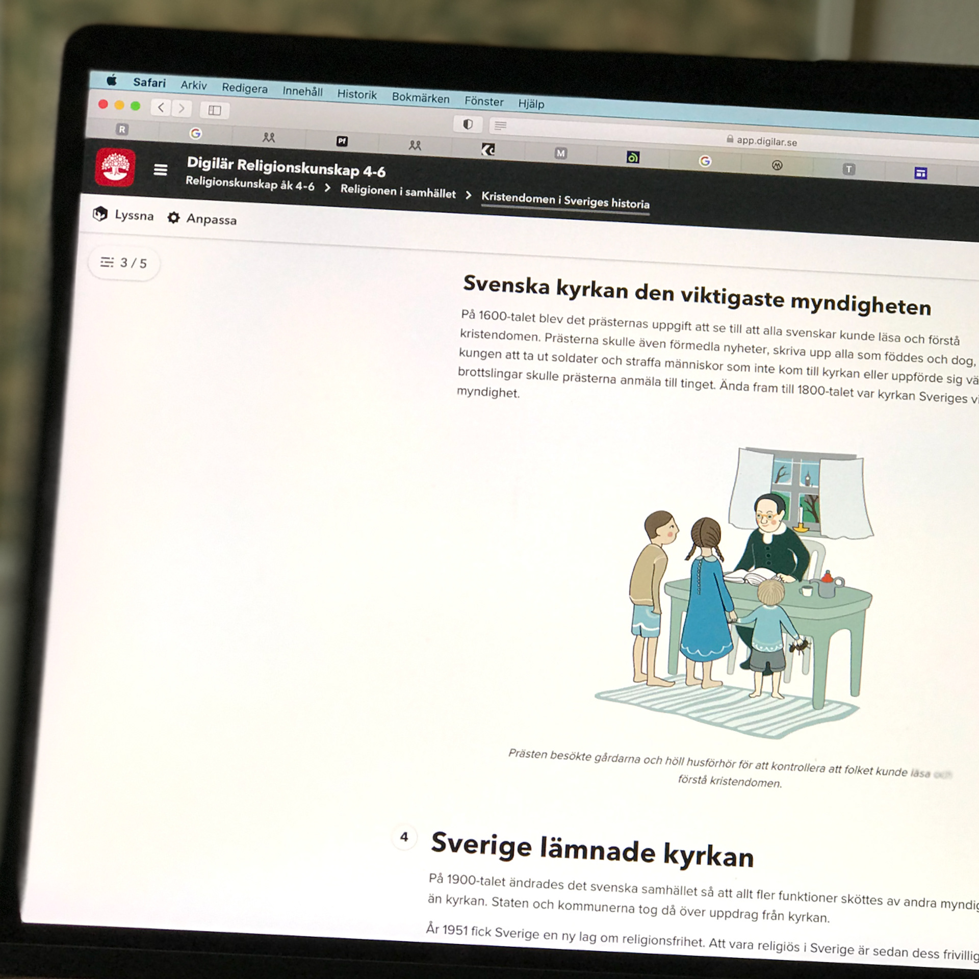 Textredigering och illustrationer till ett kapitel i Religion för Natur & Kultur Läromedel/Digilär