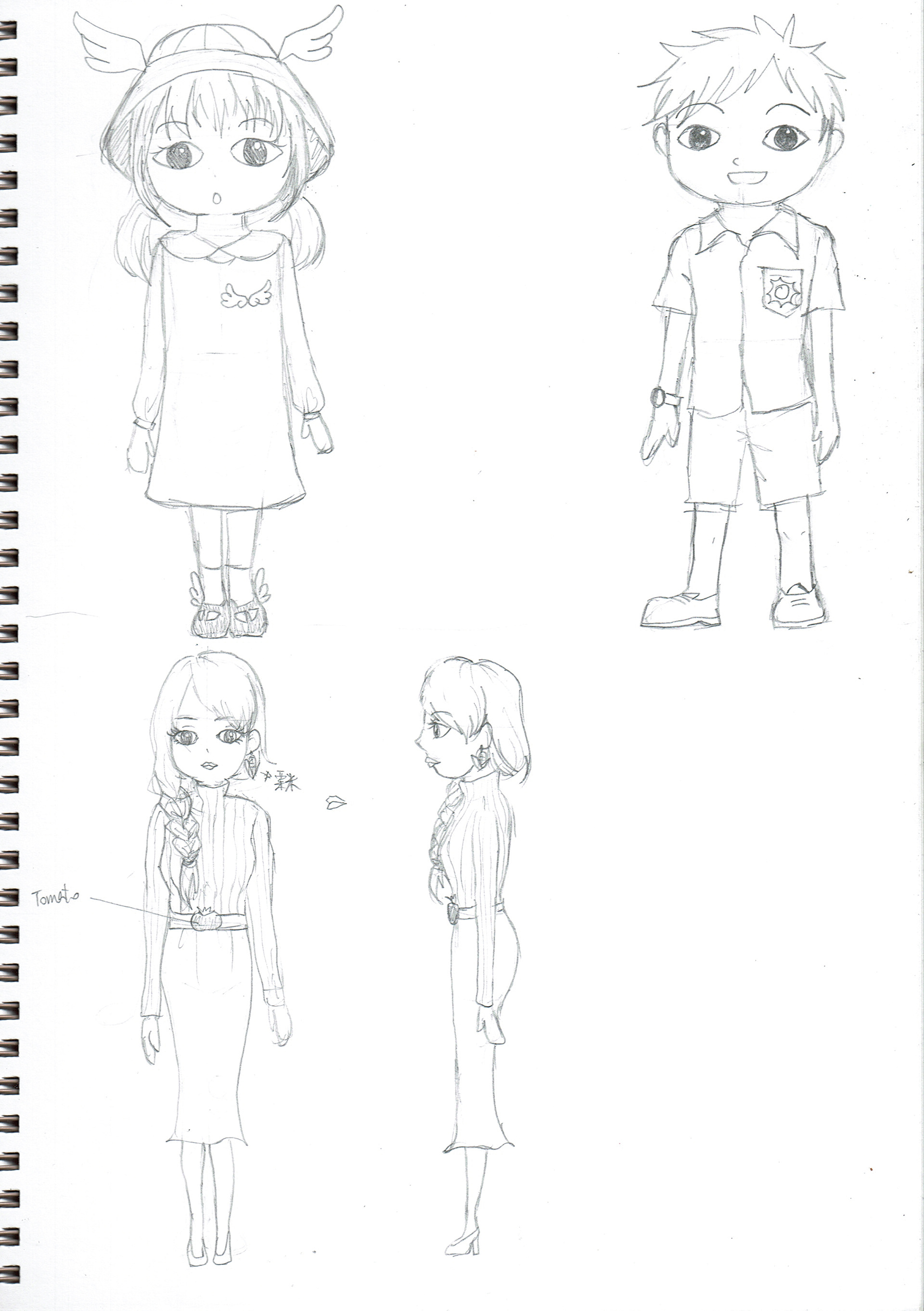Character designs of other characters