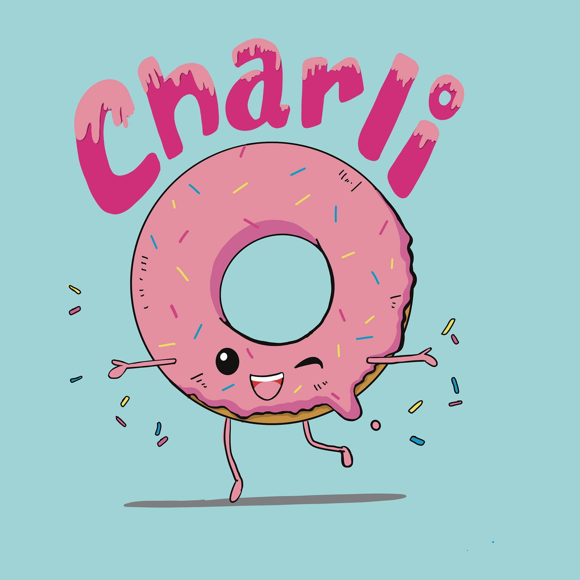 Charli Donut Sticker