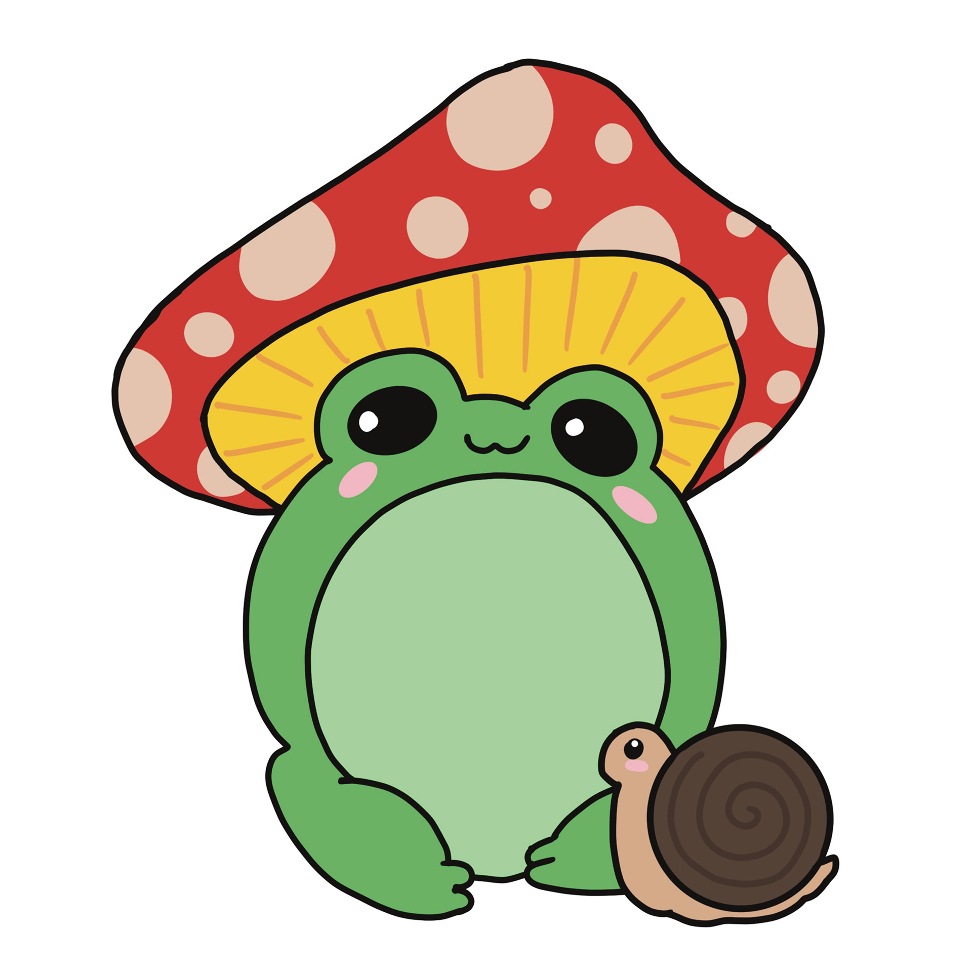 Frog and Mushroom