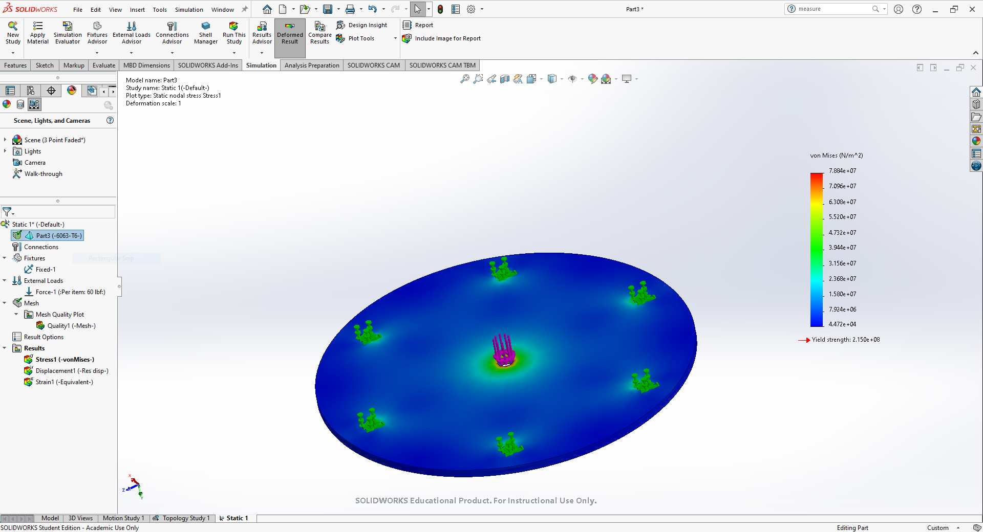 SOLIDWORKS Finite Element Analysis (FEA)