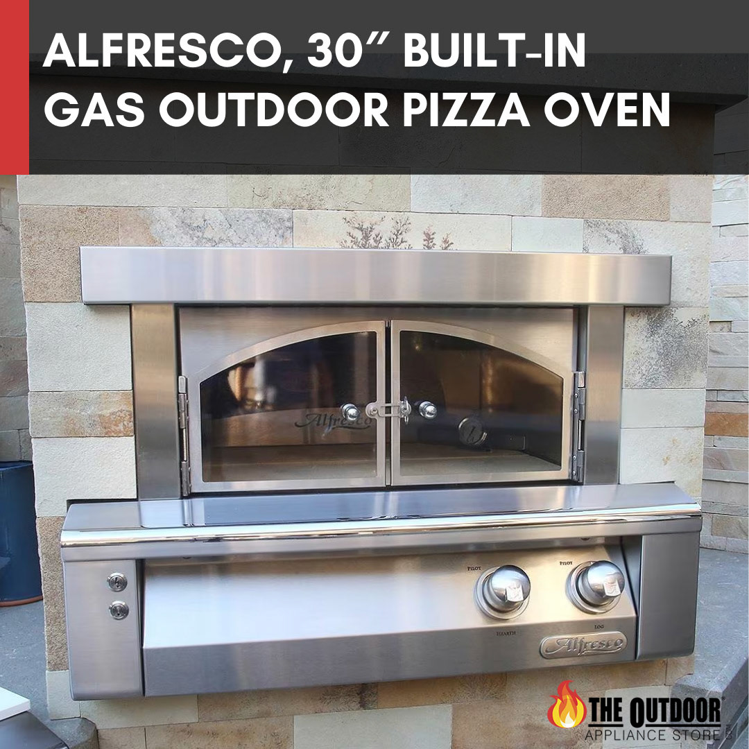 Alfresco, 30″ Built-In Gas Outdoor Pizza Oven - 1