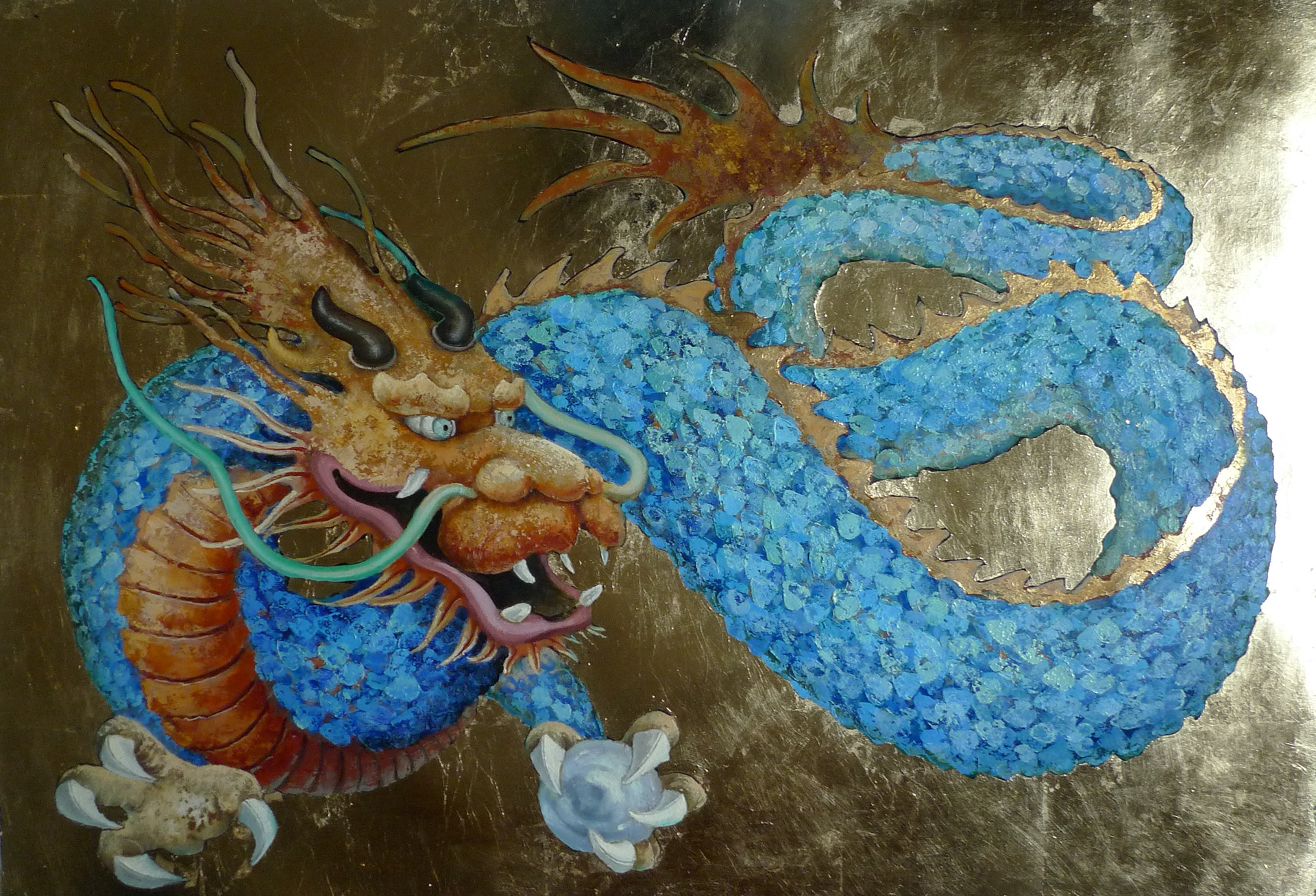 Dragon III, 100x70 oil canvas