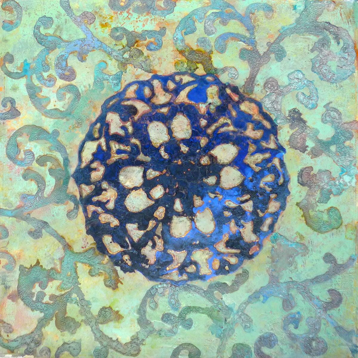 Mandala IV, 50x50 oil canvas