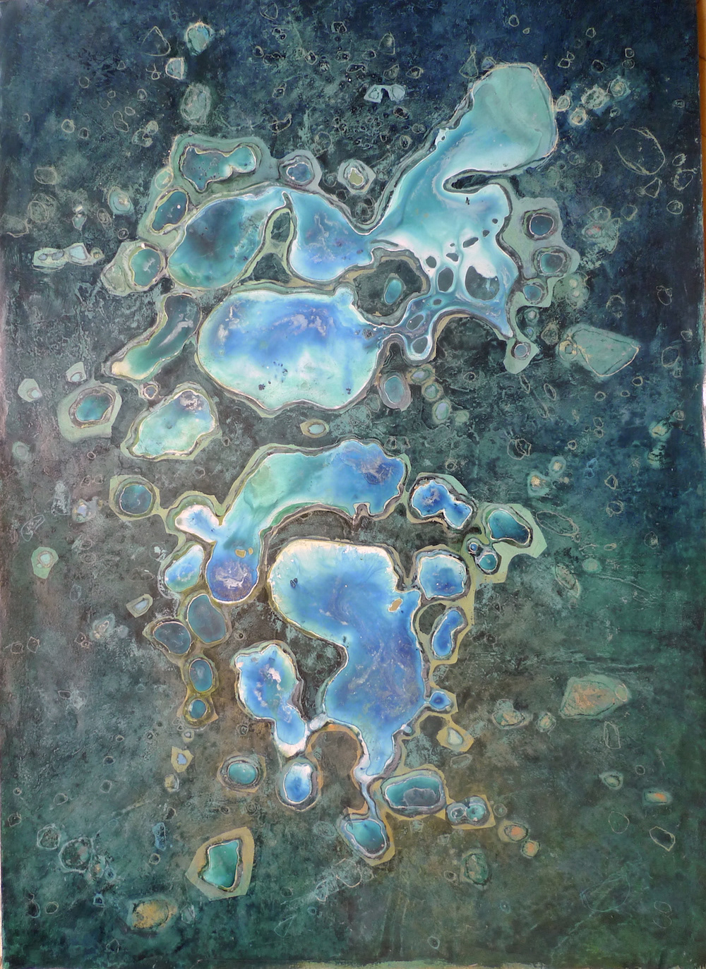 100x70 my own technique on foil