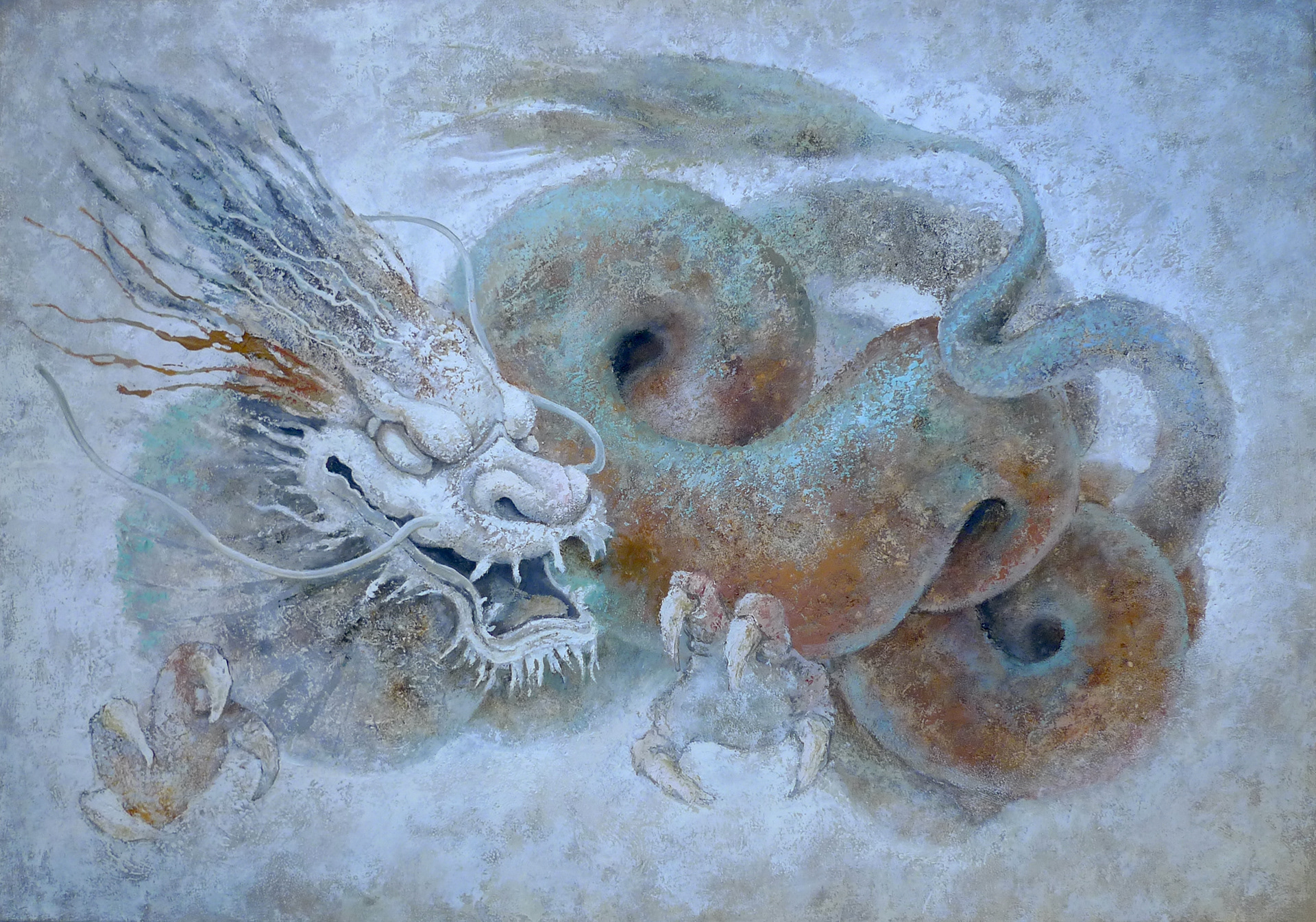 Dragon II 100x70 my own technique 