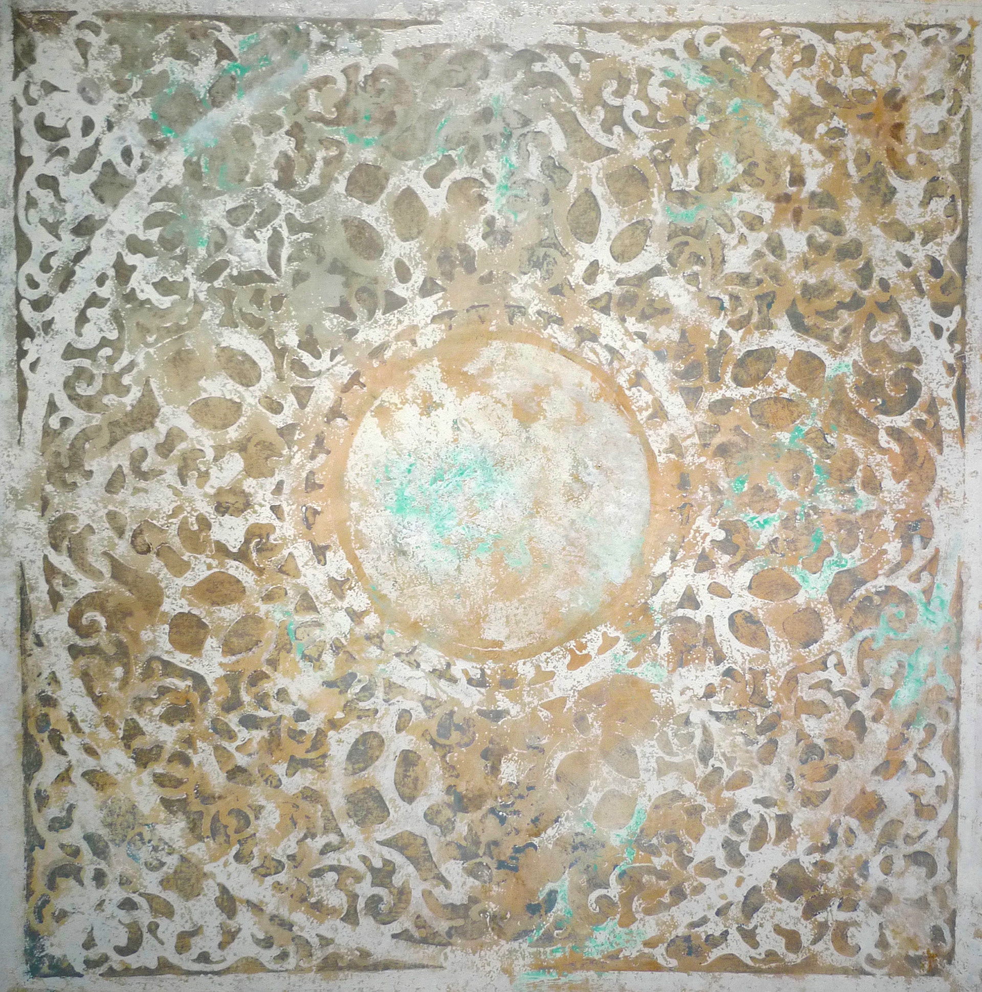 Mandala I,  Oil on canvas, 100x100 cm