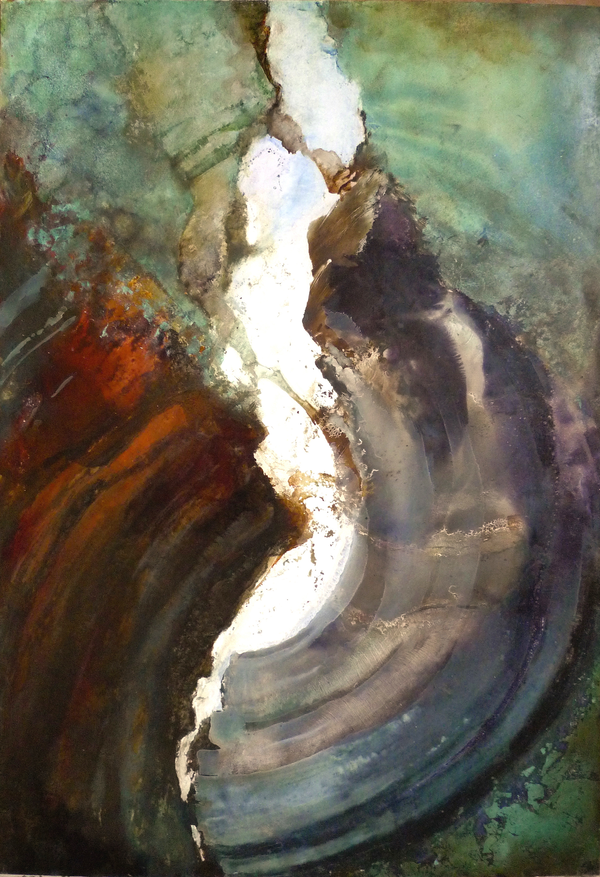 100x70 my own technique on foil