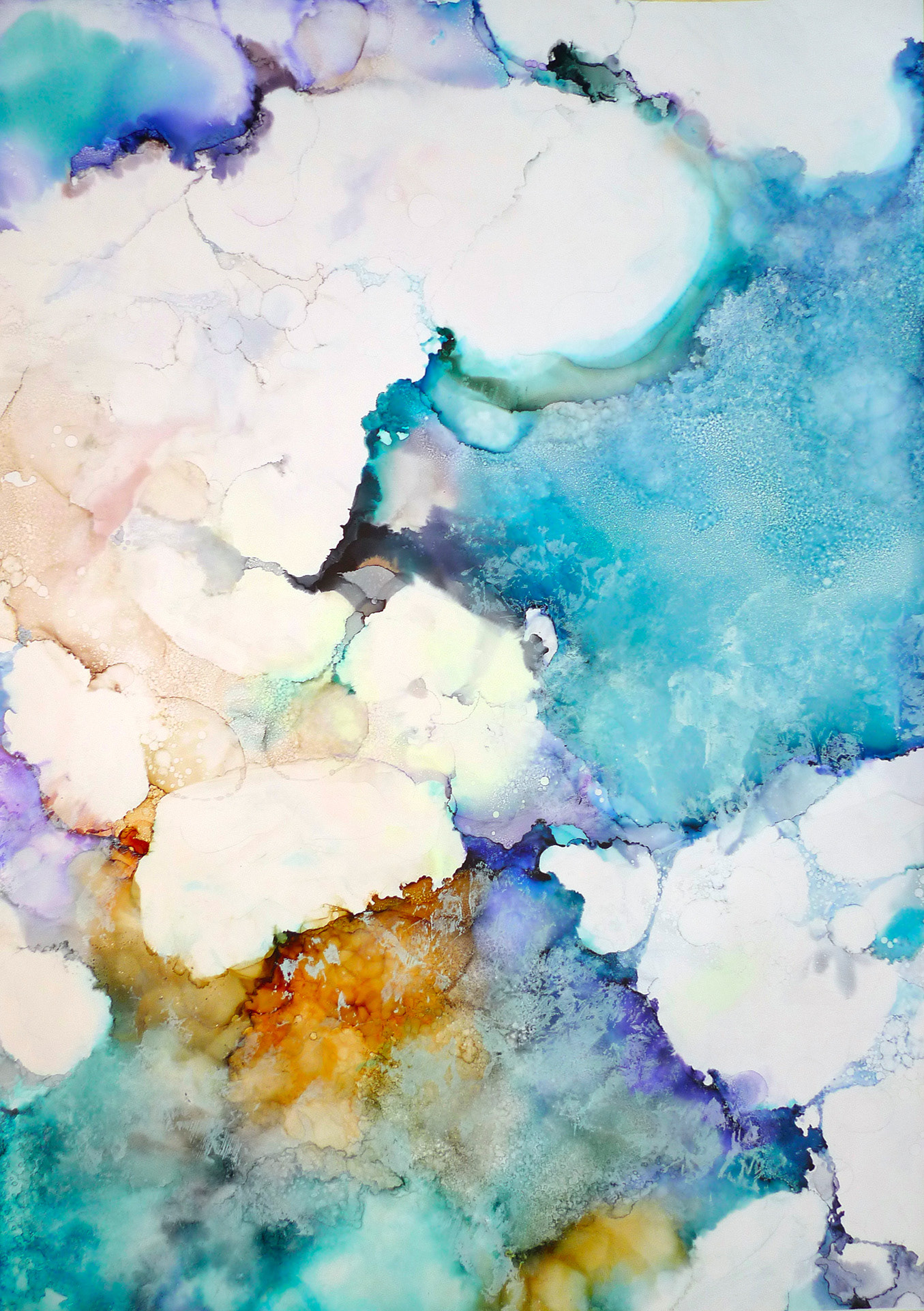 100x70 my own technique on foil